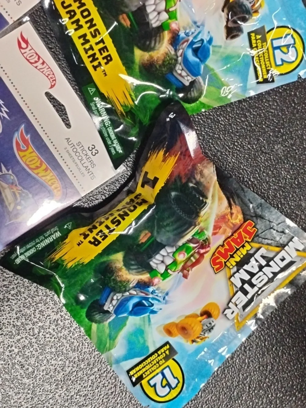 Mystery Diecast And Sticker Sheets